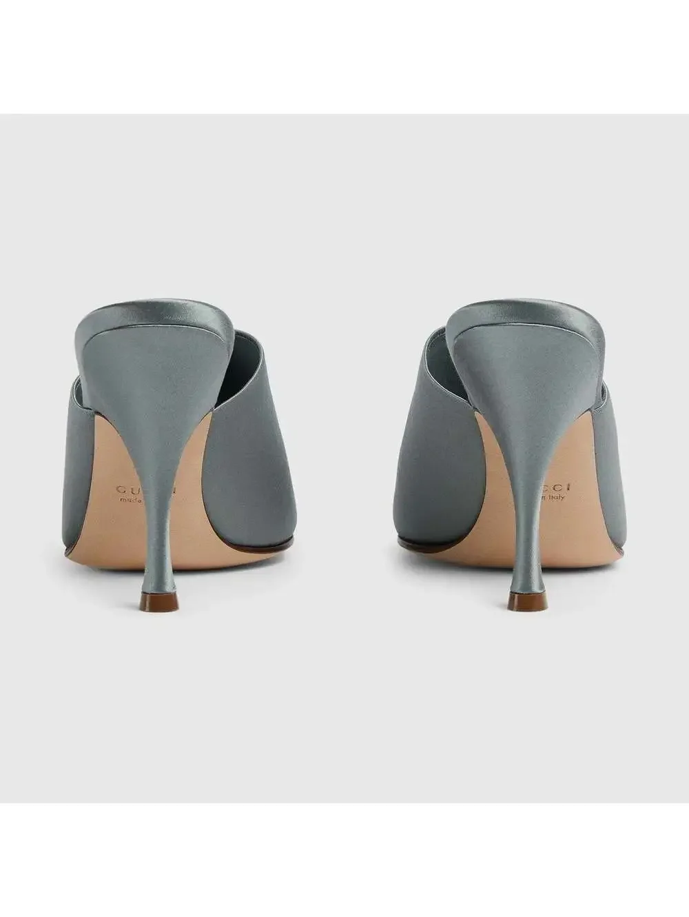 Gucci Logo Satin Slide Sandals(PLEASE REQUEST YOUR SIZE BEFORE PURCHASING)